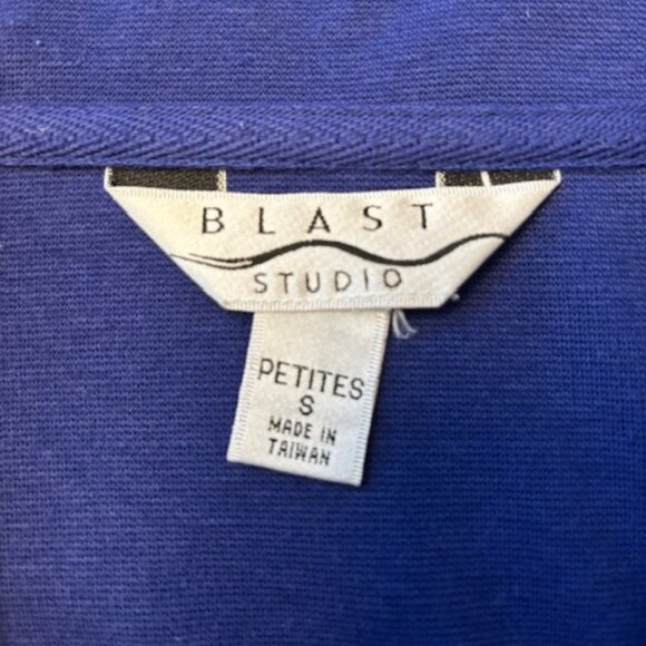 Blast Studio Navy Blue Jacket Size PS Three Zippered Pockets - Picture 5 of 5
